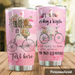 Personalized Cycling Life Is Like Riding A Bicycle Stainless Steel Tumbler Perfect Gifts For Cycling Lover Tumbler Cups For Coffee/Tea, Great Customized Gifts For Birthday Christmas Thanksgiving