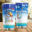 Personalized Fishing Girl Show You How To Fish Stainless Steel Tumbler Perfect Gifts For Fishing Lover Tumbler Cups For Coffee/Tea, Great Customized Gifts For Birthday Christmas Thanksgiving