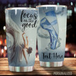 Personalized Ballet Dancer Focus On The Good Stainless Steel Tumbler Perfect Gifts For Ballet Dancer Lover Tumbler Cups For Coffee/Tea, Great Customized Gifts For Birthday Christmas Thanksgiving