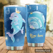 Personalized Dolphin Mom And Kid Stainless Steel Tumbler Perfect Gifts For Dolphin Lover Tumbler Cups For Coffee/Tea, Great Customized Gifts For Birthday Christmas Thanksgiving
