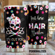 Personalized Hair Hustle I'll Cut You Stainless Steel Tumbler Tumbler Cups For Coffee/Tea Meaningful Customized Gifts For Birthday Christmas Thanksgiving Awesome Gifts For Hair Stylist