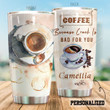 Personalized Coffee Because Crack Is Bad For You Stainless Steel Tumbler Perfect Gifts For Coffee Lover Tumbler Cups For Coffee/Tea, Great Customized Gifts For Birthday Christmas Thanksgiving