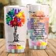 Personalized Family To My Daughter From Parent I Will Love You To The End Of My Life Stainless Steel Tumbler Perfect Gifts For Family Lover Tumbler Cups For Coffee/Tea, Great Customized Gifts For Birthday Christmas Thanksgiving