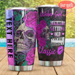 Personalized Skull October Girl I Am Just Becoming A Classic Stainless Steel Tumbler Perfect Gifts For Skull Lover Tumbler Cups For Coffee/Tea, Great Customized Gifts For Birthday Christmas Thanksgiving