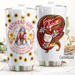Personalized Redhead Free Spirit Stainless Steel Tumbler Tumbler Cups For Coffee/Tea Great Customized Gifts For Birthday Christmas Thanksgiving Perfect Gifts For Redhead Lovers