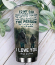 Hunting Dad And Son Hunting Partners For Life Stainless Steel Tumbler, Tumbler Cups For Coffee/Tea, Great Customized Gifts For Birthday Christmas Father's Day