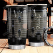 Personalized Diamond Pattern Drum Stainless Steel Tumbler, Tumbler Cups For Coffee/Tea, Great Customized Gifts For Birthday Christmas Thanksgiving