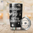 Astronaut Dad Tumbler Stainless Steel Vacuum Insulated Double Wall Travel Tumbler With Lid, Tumbler Cups For Coffee/Tea, Perfect Gifts For Dad On Birthday Father's Day Thanksgiving