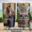Personalized Paramedics Faith Tumbler Cup God Found The Strongest Women Stainless Steel Vacuum Insulated Tumbler 20 Oz Great Customized Gifts For Birthday Christmas Thanksgiving