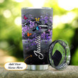Purple Flower Butterfly Personalized Tumbler Cup Always On My Mind Forever In My Heart Stainless Steel Insulated Tumbler 20 Oz Great Customized Gifts For Birthday Christmas Thanksgiving
