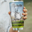 Personalized Golf Girl Broke The Glass Stainless Steel Tumbler, Tumbler Cups For Coffee/Tea, Great Customized Gifts For Birthday Christmas Thanksgiving
