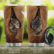 Owl Tumbler Wooden Style Owl Tree Tumbler Cup Stainless Steel Tumbler, Tumbler Cups For Coffee/Tea, Great Customized Gifts For Birthday Christmas Perfect Gift For Owl Lovers