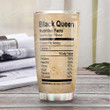 Personalized Black Queen Facts Magic Strong Stainless Steel Tumbler, Tumbler Cups For Coffee/Tea, Great Customized Gifts For Birthday Christmas Thanksgiving