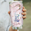 Baby Elephant Christmas Personalized Tumbler Cup Life Is Beautiful Stainless Steel Insulated Tumbler 20 Oz Best Christmas Gifts Great Gifts For Elephant Lovers Tumbler For Coffee/ Tea With Lid