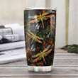 Dragonfly Faith Art Personalized Tumbler Cup Let It Be Stainless Steel Insulated Tumbler 20 Oz Best Gifts For Dragonfly Lovers On Birthday Christmas Thanksgiving Tumbler For Coffee/ Tea With Lid