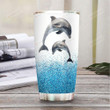 I'm A Girl Who Loves Dolphin Spray Paint Stainless Steel Tumbler, Tumbler Cups For Coffee/Tea, Great Customized Gifts For Birthday Christmas Thanksgiving