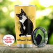 Personalized Tuxedo Cat Dad Any Man Can Be A Father Stainless Steel Tumbler, Tumbler Cups For Coffee/Tea, Great Customized Gifts For Birthday Christmas Thanksgiving Father's Day