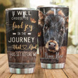 Personalized Cow Joy In The Journey Set By God Tumbler Cup Stainless Steel Tumbler, Tumbler Cups For Coffee/Tea, Great Customized Gifts For Birthday Christmas Perfect Gifts For Cow Lovers