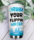 Personalized Dolphin Jumping Stainless Steel Tumbler, Tumbler Cups For Coffee/Tea, Great Customized Gifts For Birthday Christmas Thanksgiving For Dolphin Lovers