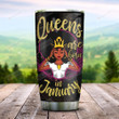 Personalized A Queen Was Born January Stainless Steel Tumbler, Tumbler Cups For Coffee/Tea, Great Customized Gifts For Birthday Christmas Thanksgiving