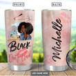Beauty Black Women Personalized Tumbler Cup Black Don't Crack Pink Stainless Steel Insulated Tumbler 20 Oz Special Gifts For Girls Great Gifts For Birthday Christmas Coffee/ Tea Tumbler With Lid