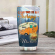 Personalized Camping Is My Therapy Stainless Steel Tumbler, Tumbler Cups For Coffee/Tea, Great Customized Gifts For Birthday Christmas Thanksgiving