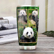 Personalized Panda Stainless Steel Tumbler, Tumbler Cups For Coffee/Tea, Great Customized Gifts For Birthday Christmas Thanksgiving