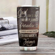Farmer Tractor Personalized Farmer Is The Caretaker For God Stainless Steel Tumbler, Tumbler Cups For Coffee/Tea, Great Customized Gifts For Birthday Christmas Thanksgiving