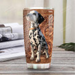 Personalized Dalmatian Sitting Stainless Steel Tumbler, Tumbler Cups For Coffee/Tea, Great Customized Gifts For Birthday Christmas Thanksgiving For Dog Lovers Dalmatian Lovers