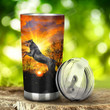 Rottweiler In The Forest Tumbler Cup Stainless Steel Vacuum Insulated Tumbler 20 Oz Travel Tumbler With Lid Best Gifts For Birthday Christmas St Patrick's Day Tumbler For Coffee/ Tea