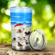Dachshund In Beach Tumbler Stainless Steel Tumbler, Tumbler Cups For Coffee/Tea, Great Customized Gifts For Birthday Christmas Thanksgiving, Anniversary