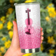 I'm Just A Girl Who Loves Her Violin Stainless Steel Tumbler, Tumbler Cups For Coffee/Tea, Great Customized Gifts For Birthday Christmas Thanksgiving
