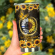 You are my sunshine Sunflower Stainless Steel Tumbler, Tumbler Cups For Coffee/Tea, Great Customized Gifts For Birthday Christmas Thanksgiving