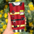 Fire Fighting Suit Stainless Steel Tumbler, Tumbler Cups For Coffee/Tea, Great Customized Gifts For Birthday Christmas Thanksgiving Gift For Firefighter