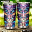 Owl Eyes Art Stainless Steel Tumbler, Tumbler Cups For Coffee/Tea, Great Customized Gifts For Birthday Christmas Thanksgiving