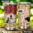 She Lived Happily Ever After Labrador Knowledge Vintage Stainless Steel Tumbler, Tumbler Cups For Coffee/Tea, Great Customized Gifts For Birthday Christmas Thanksgiving