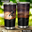 BMX Under The Moon Stainless Steel Tumbler, Tumbler Cups For Coffee/Tea, Great Customized Gifts For Birthday Christmas Thanksgiving