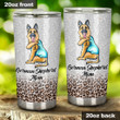 German Shepherd Mom German Shepherd Shows Tattoo Stainless Steel Tumbler, Tumbler Cups For Coffee/Tea, Great Customized Gifts For Birthday Christmas Thanksgiving