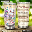 A CNA's Prayer Stacks Of Book Hat And Cross Of Nurse Stainless Steel Tumbler, Tumbler Cups For Coffee/Tea, Great Customized Gifts For Birthday Christmas Thanksgiving