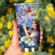 Girl Is Blowing Flute Art Stainless Steel Tumbler, Tumbler Cups For Coffee/Tea, Great Customized Gifts For Birthday Christmas Thanksgiving