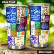 Cycling Unlimited Everyday Is Leg Day Stainless Steel Tumbler, Tumbler Cups For Coffee/Tea, Great Customized Gifts For Birthday Christmas Thanksgiving