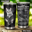 Cat In The Pocket Cat Nutrition Facts  Stainless Steel Tumbler, Tumbler Cups For Coffee/Tea, Great Customized Gifts For Birthday Christmas Thanksgiving