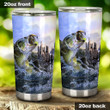 Fish Biting The Bait Stainless Steel Tumbler, Tumbler Cups For Coffee/Tea, Great Customized Gifts For Birthday Christmas Thanksgiving