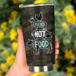 Friends Not Food  Vegetarian Stainless Steel Tumbler, Tumbler Cups For Coffee/Tea, Great Customized Gifts For Birthday Christmas Thanksgiving