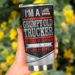 I'm A Grumpy Old Truck Driver Stainless Steel Tumbler, Tumbler Cups For Coffee/Tea, Great Customized Gifts For Birthday Christmas Thanksgiving