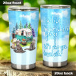 In Life It's Not Where You It's Who You Travel With Cats Camping Stainless Steel Tumbler, Tumbler Cups For Coffee/Tea, Great Customized Gifts For Birthday Christmas Thanksgiving