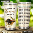 Go Where The Piano Takes You Stainless Steel Tumbler, Tumbler Cups For Coffee/Tea, Great Customized Gifts For Birthday Christmas Thanksgiving