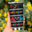 Colorful Of Motocross Exhibition Stainless Steel Tumbler, Tumbler Cups For Coffee/Tea, Great Customized Gifts For Birthday Christmas Thanksgiving