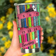 Body Tape Measure And Fabric Stainless Steel Tumbler, Tumbler Cups For Coffee/Tea, Great Customized Gifts For Birthday Christmas Thanksgiving