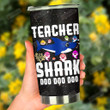 Teacher Shark Stainless Steel Tumbler, Tumbler Cups For Coffee/Tea, Great Customized Gifts For Birthday Christmas Thanksgiving